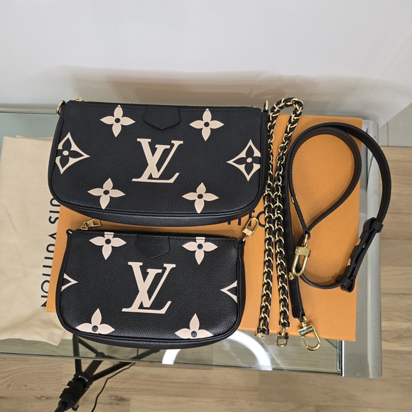 Louis Vuitton Black and Cream Women's Bag - Picture 11 of 16